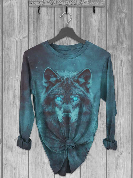 Unisex Wolfpack Casual Long Sleeve T-Shirt